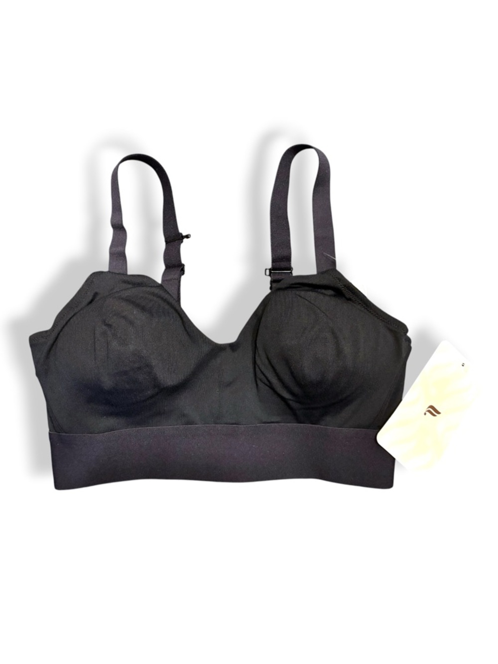🖤 Fabletics Maternity Nursing Bra XS Black Low Impact Adjustable NWT